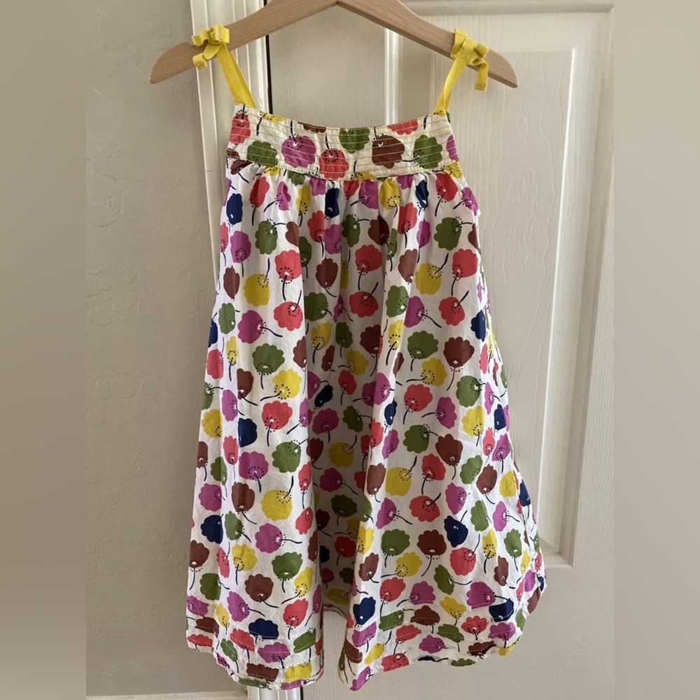Mini Boden Floral Apron Dress size 6-7